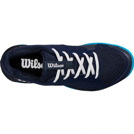 Wilson Rush Pro L Blu Navy Bianco Junior Sneakers