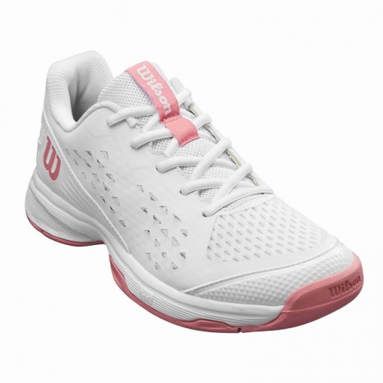 Wilson Rush Pro L Bianco Malva Junior Sneakers