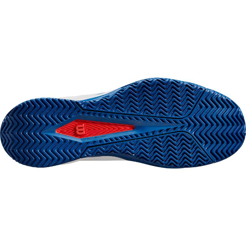 T?nis Wilson Rush Pro Lite Branco Azul Vermelho