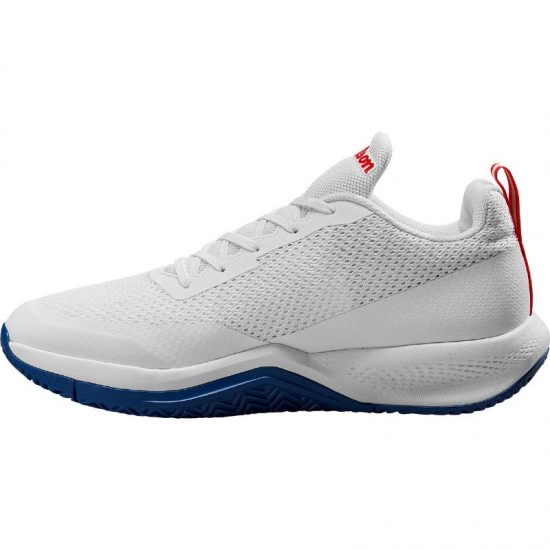 Wilson Rush Pro Lite Bianco Blu Rosso Sneakers