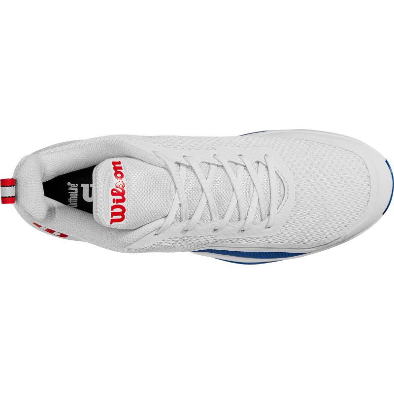 T?nis Wilson Rush Pro Lite Branco Azul Vermelho
