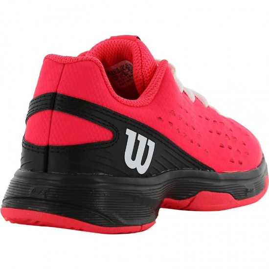 Wilson Rush Pro Pink Black White Junior Shoes